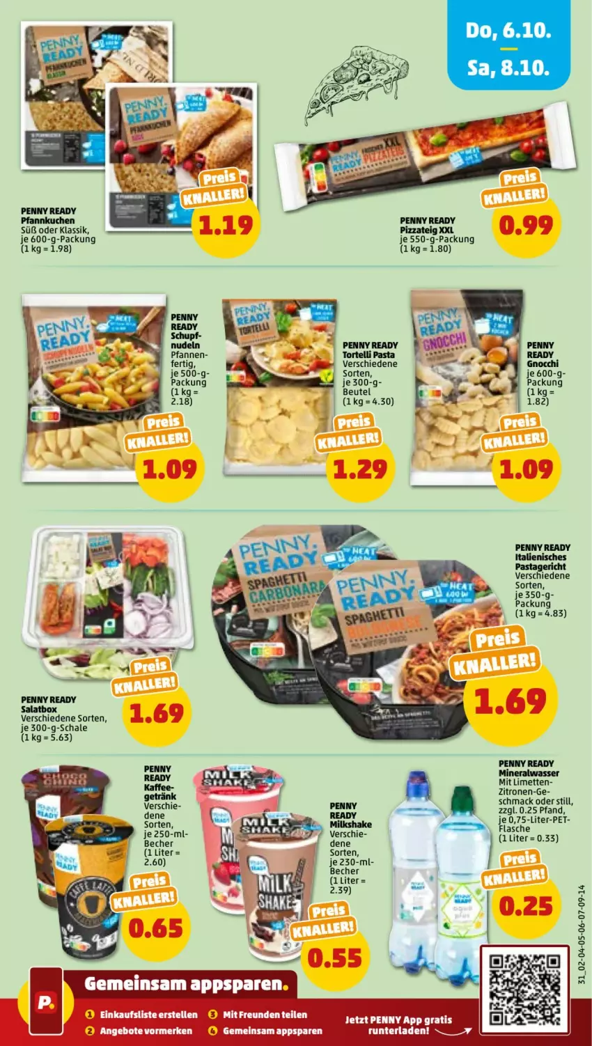 Aktueller Prospekt Penny - Prospekte - von 03.10 bis 08.10.2022 - strona 31 - produkty: Becher, beutel, kuchen, limette, limetten, mac, Mett, metten, nudel, nudeln, pasta, Pastagericht, pfanne, pfannen, Pfannkuchen, pizza, Pizzateig, Schal, Schale, shake, Ti, torte, zitrone, zitronen