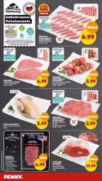 Gazetka promocyjna Penny - Prospekte - Gazetka - ważna od 08.10 do 08.10.2022 - strona 4 - produkty: bier, eis, ente, fleisch, Fleischspieße, Geflügel, geflügelprodukte sind mit dem, HP, lack, LG, mit zwiebeln, paprika, rind, rinder, Rindersteak, rindfleisch, schwein, schweine, steak, suppe, suppen, Suppenhuhn, Ti, wein, weine, zwiebel, zwiebeln