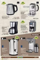 Gazetka promocyjna Metro - Kaffee und mehr - Gazetka - ważna od 05.10 do 05.10.2022 - strona 15 - produkty: auer, auto, Behälter, bohne, bohnen, edelstahl, eis, Elektro, elle, erde, espresso, Germ, kaffee, kaffeemaschine, Kaffeemühle, Kocher, latte, LG, milch, reis, tasse, tee, Teebereiter, teller, Ti, tisch, wasser, wasserkocher, wassertank