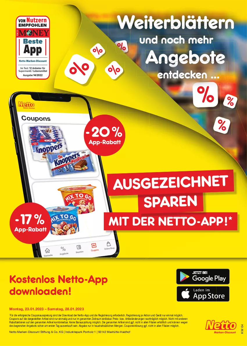 Aktueller Prospekt Netto Marken-Discount - Filial-Angebote - von 23.01 bis 28.01.2023 - strona 45 - produkty: angebot, angebote, coupon, coupons, decke, discount, eis, Holz, LG, marken-discount, reis, Ti, ZTE