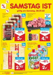 Gazetka promocyjna Netto Marken-Discount - Filial-Angebote - Gazetka - ważna od 28.01 do 28.01.2023 - strona 42 - produkty: bestpreis, ehrmann, eier, eierspätzle, eis, fleisch, frucht, Fruchtquark, gulasch, monster, ndk, nudel, nudeln, quark, reis, schinken, schwein, suppe, Ti, wein, wurst, wurst in selbstbedienung