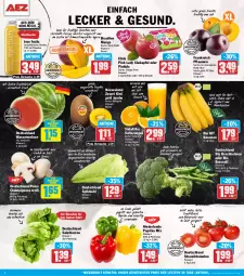 Gazetka promocyjna Aez - Prospekte - Gazetka - ważna od 14.09 do 14.09.2024 - strona 2 - produkty: apfel, auer, aus dem kühlregal, banane, bananen, bio, bio hit, bohne, bohnen, braten, broccoli, champignon, champignons, curry, discount, eis, Elan, flasche, fleisch, frucht, früchte, fruchtfleisch, glasflasche, grill, joghur, joghurt, jumbo, kiwi, Kiwi Gold, kühlregal, mango, melone, nuss, obst, Ofen, orange, orangen, paprika, paprika mix, pflaume, pflaumen, Pink Lady, quark, Rauch, regal, reis, rwe, saft, Saftorangen, salat, salate, salatherzen, Schal, Schale, shake, smoothie, smoothies, snack, spitzkohl, strauchtomaten, Ti, tisch, tomate, tomaten, true fruits, wasser, wassermelone, zespri, ZTE