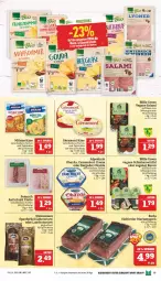 Gazetka promocyjna Marktkauf - Prospekt - Gazetka - ważna od 08.04 do 08.04.2023 - strona 19 - produkty: Alpenhain, aufschnitt, bacon, Becher, bergader, bio, camembert, camembert creme, creme, deka, eis, Käse, latte, leberwurst, milram, obazda, ponnath, reis, reiss, Rotwurst, salami, schinken, Speck, südtiroler, Ti, würfel, wurst, ZTE