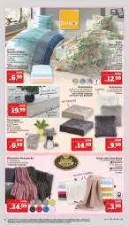 Gazetka promocyjna Marktkauf - Prospekt - Gazetka - ważna od 08.04 do 08.04.2023 - strona 46 - produkty: bett, bettwäsche, decke, dekokissen, dell, duschtuch, eis, handtuch, kissen, Läufer, mikrofaser, Mode, reis, Schal, schuhe, spannbettlaken, Sport, Ti, topper, tuc, türstopper