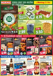 Gazetka promocyjna Norma - Norma - Gazetka - ważna od 30.05 do 30.05.2022 - strona 7 - produkty: auer, Becher, beere, beeren, bier, Biere, bio, bratwurst, bürste, cola, decke, eis, elle, erde, flasche, fleisch, Garten, Geflügel, gewürz, Gläser, grill, grillplatte, heidelbeere, heidelbeeren, henkel, kartoffel, kartoffeln, kräuter, kühlregal, Lagerbier, latte, LG, minutenschnitzel, nivea, nuss, obst, Obst und Gemüse, paprika, pils, pilsener, premium pils, Premiumbier, regal, reis, rispentomaten, Rückensteak, rückensteaks, rucola, rwe, sac, salat, salate, schenkel, schnitzel, schwein, schweine, speisekartoffeln, spinat, steak, steaks, Ti, tiefpreis, tisch, tomate, tomaten, und gemüse, wein, weine, wurst