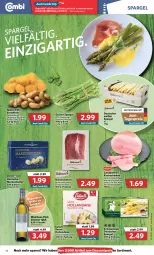 Gazetka promocyjna Combi - Prospekte - Gazetka - ważna od 07.05 do 07.05.2022 - strona 14 - produkty: angebot, angebote, butter, deutscher spargel, discount, eis, flasche, grüner spargel, hollandaise, kartoffel, kartoffeln, kernschinken, kochschinken, lukull, mac, markenbutter, reis, sauce, sauce hollandaise, schinken, silvaner, spargel, Ti, wein