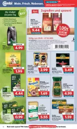 Gazetka promocyjna Combi - Prospekte - Gazetka - ważna od 07.05 do 07.05.2022 - strona 18 - produkty: ACC, angebot, angebote, bella crema, bellacrema, beutel, bio, bohne, Brei, Cap, chia, cin, coupon, coupons, discount, eis, gin, jacobs, jacobs krönung, kaffee, latte, mac, macchiato, melitta, natur, Nescafé, nescafé gold, nesquik, reifen, reis, tee, Ti