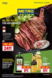 Gazetka promocyjna Metro - Food - Gazetka - ważna od 20.07 do 20.07.2022 - strona 1 - produkty: decke, eier, eis, entrecôte, flasche, Germ, getränk, getränke, granini, jägermeister, kräuter, kräuterlikör, likör, limo, Meister, Metro, nuss, Palette, rind, rinder, Rippen, salz, steak, Ti, top-hit