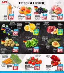Gazetka promocyjna Aez - Prospekte - Gazetka - ważna od 25.07 do 25.07.2026 - strona 2 - produkty: aprikose, aprikosen, auer, aufstrich, avocado, Bau, beere, beeren, berliner, bio, brombeere, brombeeren, brot, brotaufstrich, Bundmöhren, butter, discount, eis, elle, fleisch, heidelbeere, heidelbeeren, Innocent, joghur, joghurt, kartoffel, kartoffeln, kuchen, kühlschrank, mac, mandel, möhren, natur, naturland, Nektar, nektarinen, nuss, obst, paprika, paprika rot, pasta, Pfannkuchen, pfirsich, pfirsiche, plattpfirsiche, reis, rispentomaten, salat, salate, salatherzen, Schal, Schale, Schrank, smoothie, snack, Spitzpaprika, Ti, tisch, tomate, tomaten, vita, Vitamin C, zitrone, zitronen, ZTE, zucker