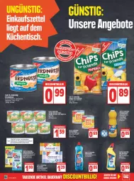 Gazetka promocyjna Edeka - Angebote der Woche - Gazetka - ważna od 14.05 do 14.05.2022 - strona 12 - produkty: Allzwecktücher, auer, beutel, bio, chips, discount, ente, erbsen, flasche, junge erbsen, klarspüler, kraft, küche, Küchen, mais, möhren, orange, orangen, orangensaft, papier, paprika, Rauch, reiniger, Reinigung, rwe, saft, salz, Ti, tisch, tücher, wc-reiniger, weck, zucker