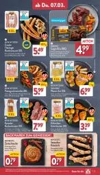 Gazetka promocyjna Aldi Nord - Von Montag - Gazetka - ważna od 09.03 do 09.03.2024 - strona 23 - produkty: backwaren, braten, bratwurst, brustfilet, filet, geback, geschnetzeltes, gewürz, gin, grill, Heu, Käse, kasseler, Ofen, Ofenkäse, Plunder, pute, putenbrust, putenbrustfilet, Putengeschnetzeltes, Ria, ring, rostbratwurst, schnitten, schnitzel, schwein, schweine, steinofen, thüringer rostbratwurst, Ti, wein, weine, wiener, wurst, Zelt, ZTE, zucker