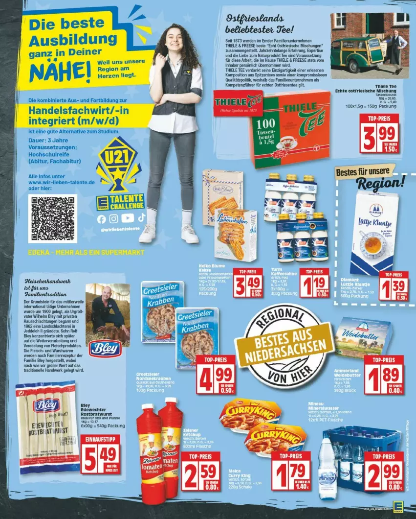 Aktueller Prospekt Edeka - Prospekte - von 19.02 bis 24.02.2024 - strona 9 - produkty: auer, bley, eis, ente, erde, fleisch, HP, natur, rezept, rwe, tee, Ti, usb, wurst