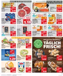 Gazetka promocyjna Kaufland - Prospekt - Gazetka - ważna od 07.08 do 07.08.2024 - strona 13 - produkty: almette, alpenfrischkäse, angebot, angebote, auer, aufstrich, Becher, bratwurst, brot, brotaufstrich, brötchen, brustfilet, butter, chicken wings, creme, Croissant, doppelrahmstufe, edelcreme, eis, elle, fenchel, filet, filets, fisch, fleisch, forelle, frischkäse, für grill und pfanne, galbani, Geflügel, geschnetzeltes, grill, grill und pfanne, hähnchenbrust, hähnchenflügel, ideal für grill, ideal für grill und pfanne, Käse, katenschinken, lachs, leine, meggle, Mett, mozzarella, natur, Nougatcreme, nuss, pfanne, pizza, Plunder, purland, pute, Putenfleisch, reinert, reis, rel, rostbratwurst, rügenwalder, salami, salsiccia, schinken, Schmelzkäse, schmelzkäsezubereitung, schwein, schweine, Schweinebratwurst, Spezi, tee, teewurst, Ti, und pfanne, weichkäse, wein, weine, weizenbrötchen, wiltmann, würfel, wurst, wurst in selbstbedienung, Zelt, ZTE