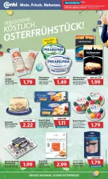 Gazetka promocyjna Combi - Prospekte - Gazetka - ważna od 16.04 do 16.04.2022 - strona 12 - produkty: angebot, angebote, Becher, brötchen, butter, Croissant, croissants, eier, eis, elle, filet, filets, forelle, frischkäse, Käse, käsescheiben, lachs, leine, meersalz, Meersalzbutter, Mett, mettwurst, Old Amsterdam, philadelphia, reis, rel, salz, Sonntagsbrötchen, Ti, wurst, zwiebel
