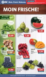 Gazetka promocyjna Combi - Prospekte - Gazetka - ważna od 16.04 do 16.04.2022 - strona 2 - produkty: angebot, angebote, beere, beeren, beutel, bio, Birnen, champignon, champignons, creme, heidelbeere, heidelbeeren, himbeer, himbeere, himbeeren, mango, mangos, melone, melonen, Schal, Schale, spinat, tafelbirnen, tafeltrauben, Ti, trauben, wasser, wassermelone, wassermelonen
