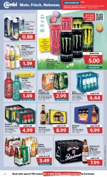 Gazetka promocyjna Combi - Prospekte - Gazetka - ważna od 16.04 do 16.04.2022 - strona 22 - produkty: Alwa, angebot, angebote, discount, drink, eis, energy drink, flasche, ice tea, jever, jever pilsener, LG, malz, mineralwasser, monster, Monster Energy, Paula, paulaner, pils, pilsener, radler, reis, säfte, schöfferhofer, schweppes, Spezi, Ti, veltins, veltins pilsener, vilsa, vita, vitamalz, wasser