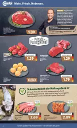 Gazetka promocyjna Combi - Prospekte - Gazetka - ważna od 16.04 do 16.04.2022 - strona 4 - produkty: braten, eis, Elan, filet, fleisch, grill, gulasch, Knödel, lachs, lamm, lammkeule, lebensmittel, mac, nuss, pfeffer, Ria, rind, rinder, Rinderroulade, rollbraten, rosmarin, salz, schmorbraten, schwein, schweine, schweinefilet, schweinefleisch, Schweinelachs, Ti, Tiere, tisch, wein, weine