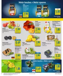 Gazetka promocyjna Diska - Prospekte - Gazetka - ważna od 04.03 do 04.03.2023 - strona 3 - produkty: aktionspreis, ananas, beere, beeren, bio, burger, deka, edeka bio, eis, fisch, früchte, gurke, gurken, heidelbeere, heidelbeeren, kiwi, mini-gurken, orange, orangen, pflanze, pflaume, pflaumen, reis, Schal, Schale, tafeläpfel, tafeltrauben, Ti, trauben, zitrone, zitronen