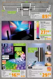 Gazetka promocyjna  - Prospekt für Globus Baumarkt  Achern - Gazetka - ważna od 28.01 do 28.01.2023 - strona 7 - produkty: decke, deckenleuchte, edelstahl, fernbedienung, LED Deckenleuchte, Leuchte, Nachtlicht, Ria, smartphone, Ti, wasser