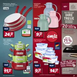 Gazetka promocyjna Real - Real Handzettel - Gazetka - ważna od 22.01 do 22.01.2022 - strona 37 - produkty: beko, eis, elle, frischhaltedosen, isolierkanne, käfer, pfanne, pfannen, pfannen-set, reis, teller, topf