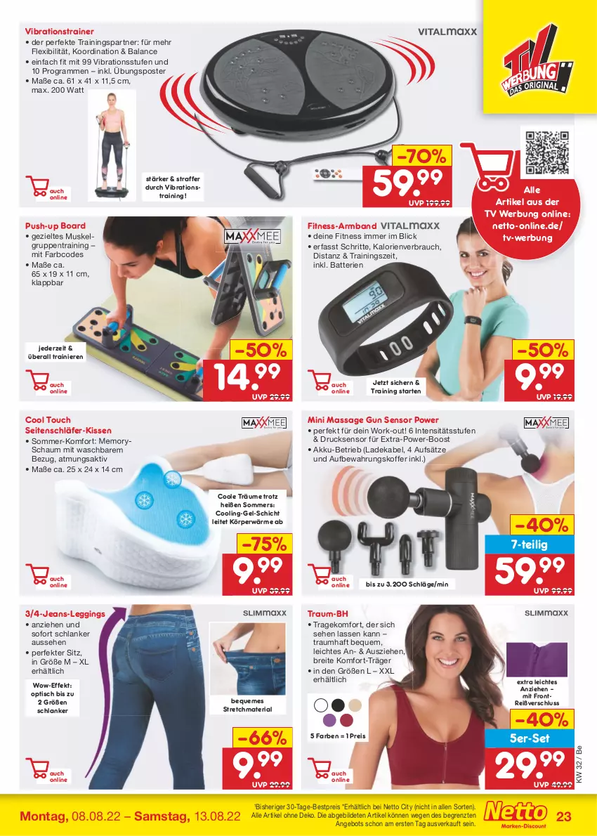 Aktueller Prospekt Netto Marken-Discount - Filial-Angebote - von 08.08 bis 13.08.2022 - strona 23 - produkty: akku, angebot, Armband, aufbewahrungskoffer, batterie, batterien, bestpreis, Brei, deka, eis, gin, jeans, kissen, koffer, ladekabel, leggings, LG, Push-up, Rauch, reis, Ria, Ti, tisch, ZTE