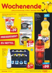 Gazetka promocyjna Netto Marken-Discount - Filial-Angebote - Gazetka - ważna od 13.08 do 13.08.2022 - strona 31 - produkty: Alwa, angebot, bestpreis, cin, cinzano, coca-cola, cola, eis, fanta, flasche, glasflasche, joghur, joghurt, kaffee, kaffee-kapseln, Mezzo Mix, mineralwasser, oder sprite, reis, reiss, sahne, sahne joghurt, sim, sprite, tassimo, Ti, wasser, zott, ZTE