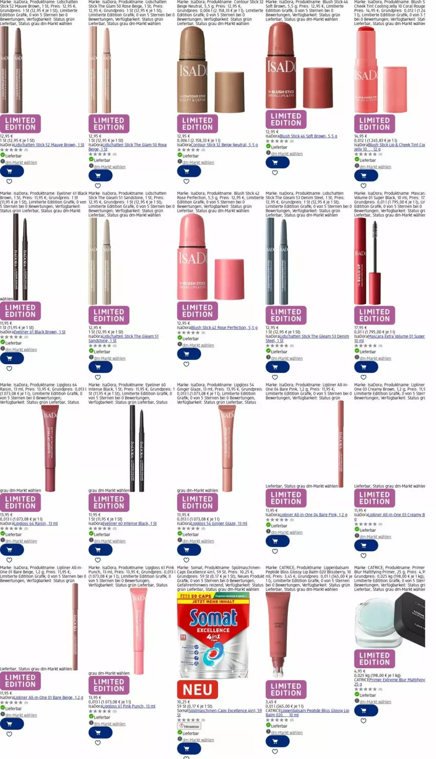 Aktueller Prospekt Dm Drogerie - Prospekte - von 13.10 bis 22.10.2025 - strona 1 - produkty: balsam, Cap, Coral, eis, elle, Eyeliner, gin, ginger, lack, Lipgloss, Lippenbalsam, Mascara, rama, reis, rouge, somat, spülmaschinen, tee, Ti