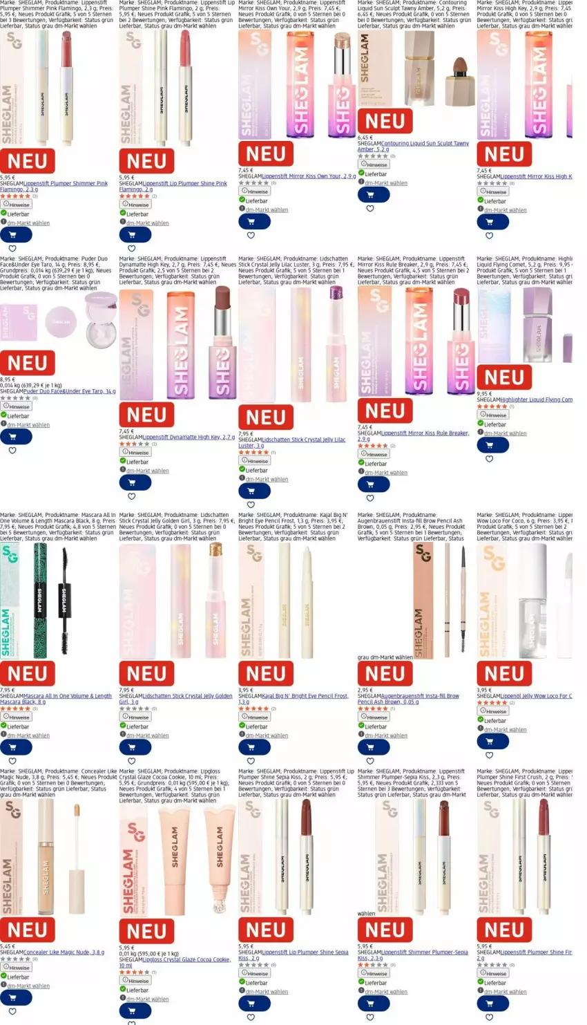 Aktueller Prospekt Dm Drogerie - Prospekte - von 13.10 bis 22.10.2025 - strona 12 - produkty: Amber, Bau, cookie, eis, lack, Lipgloss, Lippenstift, Mascara, reis, ring, SANTE, Ti, Wels, Yo