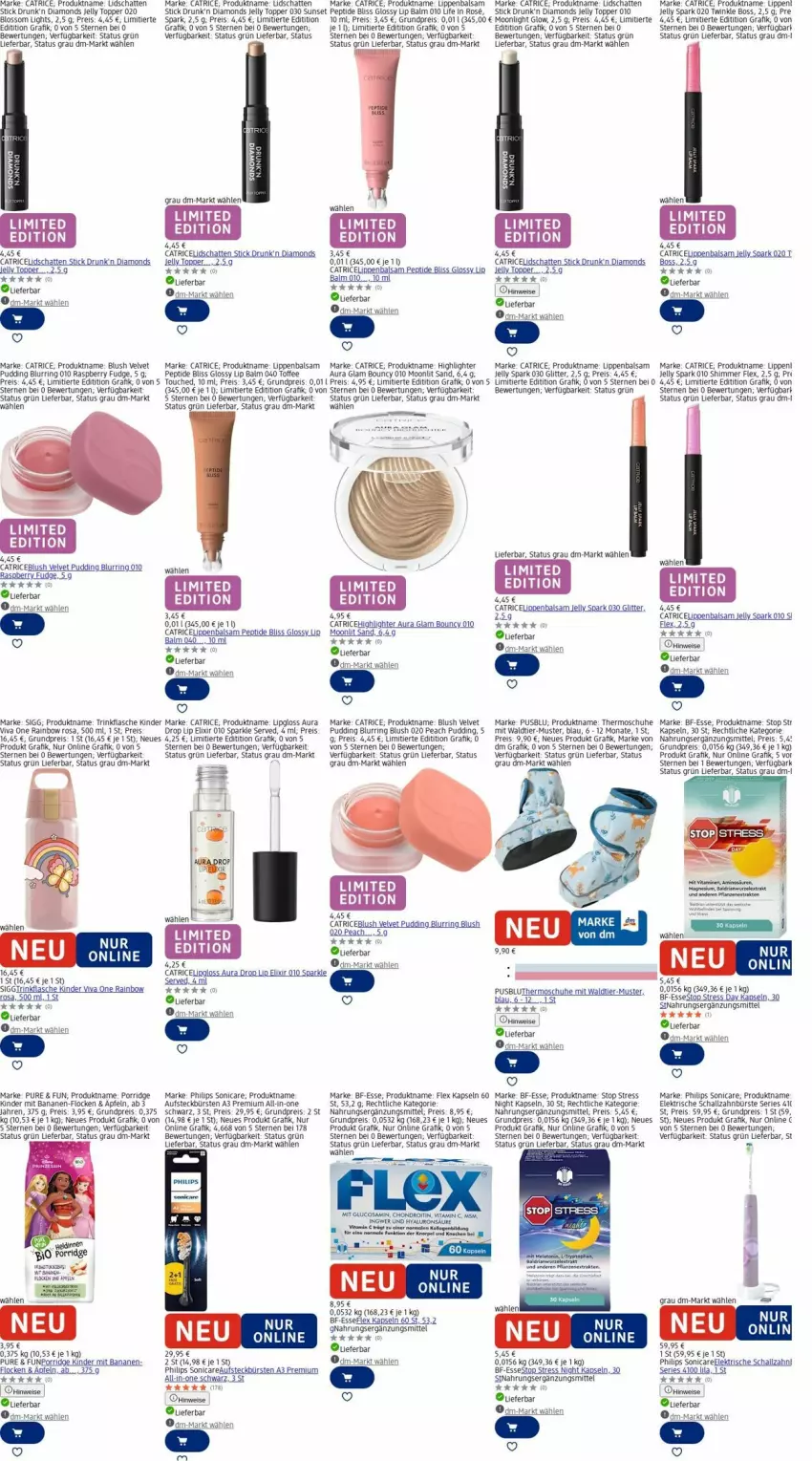 Aktueller Prospekt Dm Drogerie - Prospekte - von 13.10 bis 22.10.2025 - strona 2 - produkty: akku, apfel, aufsteckbürsten, balsam, banane, bananen, boss, bürste, bürsten, eier, eis, flasche, Hefe, Kinder, Lipgloss, Lippenbalsam, Philips, porridge, pudding, raspberry, reis, rel, ring, rum, Schal, schallzahnbürste, schuhe, sonicare, Ti, topper, trinkflasche, usb, velvet, vita, zahnbürste