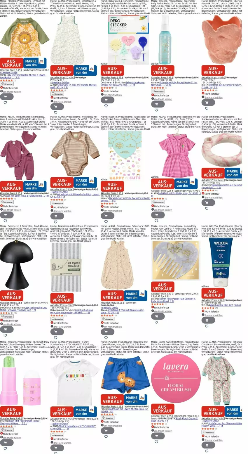 Aktueller Prospekt Dm Drogerie - Prospekte - von 13.10 bis 22.10.2025 - strona 26 - produkty: Bad, Badehose, Bau, baumwolle, bio, blume, blumen, body, braun, cin, eis, elle, ente, fisch, fische, geschirr, geschirrtuch, gin, hose, kerze, Kerzenhalter, kleid, kosmetik, Kranz, lavera, LED Tischleuchte, Leuchte, merl, natur, naturkosmetik, orange, reis, sac, schlafsack, Schriftzug, shirt, Stabkerze, Stabkerzenhalter, T-Shirt, tee, Ti, tisch, tischleuchte, topf, tuc, übertopf, usb, weleda, WICK, Wickelbody, wolle
