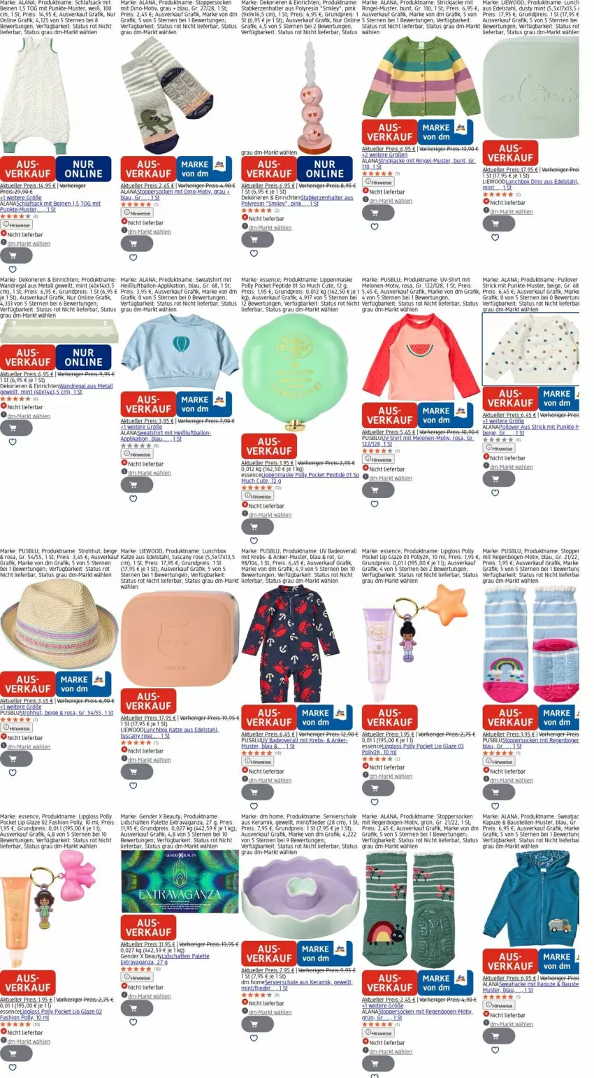 Aktueller Prospekt Dm Drogerie - Prospekte - von 13.10 bis 22.10.2025 - strona 30 - produkty: aust, Bad, ball, Bau, deo, edelstahl, eis, elle, flieder, Jacke, kerze, Kerzenhalter, Krebs, lack, Lipgloss, Luftballon, lunchbox, Maske, melone, melonen, mint, Overall, Palette, Pullover, regal, reis, ring, sac, Schal, Schale, schlafsack, shirt, socken, Stabkerze, Stabkerzenhalter, Strickjacke, Strohhut, Sweatshirt, tee, Ti, Tiere, topper, uhu, usb, wandregal, Yo