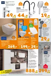 Gazetka promocyjna  - Gazetka - ważna od 18.04 do 18.04.2026 - strona 14 - produkty: arbeitsplatte, armatur, auto, backofen, Bau, brause, brauseschlauch, einbauspüle, Elektro, geschirr, geschirrspüler, glaskeramik, glaskeramikkochfeld, handbrause, kochfeld, küche, Küchen, küchenblock, kühlschrank, latte, Ofen, ohne geschirrspüler, passend für alle, rum, Schal, schlauch, Schrank, sonoma eiche, Spektrum, Spültischarmatur, thermostat, Ti, tisch, vita, Wanne, waschtisch, waschtischarmatur, wc-sitz, Yo