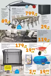 Gazetka promocyjna  - Gazetka - ważna od 18.04 do 18.04.2026 - strona 4 - produkty: ampelschirm, Bank, decke, Deckel, HP, Kinder, latte, rum, sac, sessel, spielsand, spielzeug, stapelsessel, stuhl, Ti, tisch, tischplatte, Tischplatten, Trampolin, uv-schutz, wasser