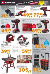 Gazetka promocyjna  - Gazetka - ważna od 18.04 do 18.04.2026 - strona 6 - produkty: akku, akku-bohrschrauber, Akku-Handkreissäge, Akku-Schlagbohrschrauber, Akku-Winkelschleifer, Arbeitsleuchte, aust, Bau, Bohrschrauber, eis, elle, Handkreissäge, Holz, koffer, ladegerät, Leuchte, ndk, ohne akku und ladegerät, Radio, reis, reiss, riegel, säge, stichsäge, Ti, tisch, Tischkreissäge, wasser, Winkelschleifer, ZTE