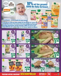 Gazetka promocyjna Edeka - Angebote der Woche - Gazetka - ważna od 17.09 do 17.09.2022 - strona 15 - produkty: apfel, apfelsaft, Babynahrung, beispielabbildung, beutel, bio, blume, blumen, brot, chips, deka, deutschlandcard, Dinkelbrot, edeka bio, eis, frucht, kakao, kartoffel, kartoffelchips, korn, Kornbrot, leine, Liege, meersalz, natur, nuss, orange, orangen, orangensaft, reis, saft, salz, schoko, schokolade, sesam, sonnenblume, sonnenblumen, Sonnenblumenkerne, sonnenblumenkernen, Spezi, Spiele, Ti, tisch, ZTE