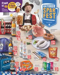 Gazetka promocyjna Edeka - Angebote der Woche - Gazetka - ważna od 17.09 do 17.09.2022 - strona 4 - produkty: auer, Bau, Bauer, bauerngut, beutel, bier, brezel, bügel, coupon, deka, deutschland card, eier, eis, elle, flasche, fleisch, kleiner klopfer, lebensmittel, leine, LG, mönchshof, nuss, reis, saltletts, senf, Serviette, servietten, Spezi, Ti, Weißwurst, wurst, ZTE