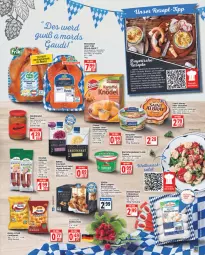 Gazetka promocyjna Edeka - Angebote der Woche - Gazetka - ważna od 17.09 do 17.09.2022 - strona 5 - produkty: albray, apfel, arla, auer, Becher, bergader, beutel, bier, chaumes, deka, eier, eis, fisch, funny-frisch, gewürz, gin, Goldfischli, Hendl, houdek, kabanos, kartoffel, Käse, Knödel, Kraut, Laugenstange, obazda, pfanni, quark, radieschen, rezept, rezepte, rotkohl, saint albray, salz, Sauerkraut, Semmel, senf, Ti, topf, Topfen, wiesenhof, Zelt