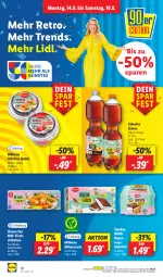 Gazetka promocyjna Lidl - Aktionsprospekt - Gazetka - ważna od 19.08 do 19.08.2023 - strona 14 - produkty: Bona, eis, eistee, filet, fisch, fischstäbchen, haselnuss, lachs, lachsfilet, Milbona, milch, ndk, nuss, quark, Schal, Schale, seelachsfilet, snack, Sondey, tee, Ti, vita, Yo