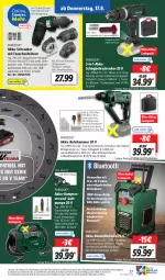 Gazetka promocyjna Lidl - Aktionsprospekt - Gazetka - ważna od 19.08 do 19.08.2023 - strona 33 - produkty: adapter, akku, Akku-Bohrhammer, Arbeitsleuchte, aust, ball, Bau, beleuchtung, Bohrhammer, Bohrschrauber, deka, eis, elle, ente, Holz, koffer, kompressor, ladegerät, ladekabel, led-beleuchtung, Leuchte, messer, Parkside, Radio, reis, rwe, Schal, schrauben, Ti, tisch, usb, weck, ZTE