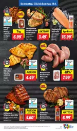 Gazetka promocyjna Lidl - Aktionsprospekt - Gazetka - ważna od 19.08 do 19.08.2023 - strona 49 - produkty: angebot, eis, geschnetzeltes, grill, gyros, lachs, Meister, minutenschnitzel, preisvorteil, pute, Putengeschnetzeltes, reis, Rückensteak, rwe, schnitzel, schwein, schweine, spare ribs, steak, steaks, Ti, wein, weine, Zelt, ZTE