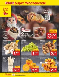 Gazetka promocyjna Netto Marken-Discount - Filial-Angebote - Gazetka - ważna od 05.11 do 05.11.2022 - strona 34 - produkty: asti, bestpreis, beutel, blume, blumen, braun, champignon, eis, Esskastanien, Kaki, ndk, obst, reis, rezept, rezepte, rosen, Schal, Schale, spargel, Ti, trauben, usb, weihnachten