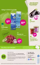 Gazetka promocyjna Denns Biomarkt - Gazetka - ważna od 02.07 do 02.07.2024 - strona 12 - produkty: angebot, angebote, aubergine, auer, aufstrich, bio, brot, brotaufstrich, decke, dennree, drucker, eis, elle, Engel, frische milch, gin, kerze, Laufen, LG, milch, Omep, reis, rezept, rezepte, Stier, Ti, ZTE, zwiebel, zwiebeln
