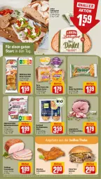 Gazetka promocyjna Rewe - Prospekte - Gazetka - ważna od 25.11 do 25.11.2023 - strona 10 - produkty: angebot, angebote, bio, Blüte, braten, brot, brötchen, butter, Croissant, eis, grill, henkel, krustenbraten, lieken, Meister, Pulled Pork, reis, rewe beste wahl, schenkel, schinken, steinhaus, Ti, toast