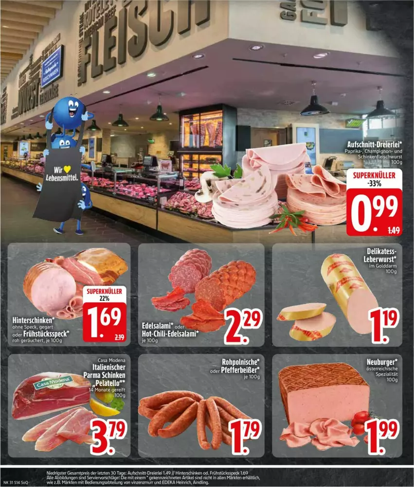 Aktueller Prospekt Edeka - Prospekte - von 28.07 bis 02.08.2025 - strona 16 - produkty: eier, Frühstücksspeck, pfeffer, Pfefferbeißer, rosen, Speck, tee, Ti, ZTE