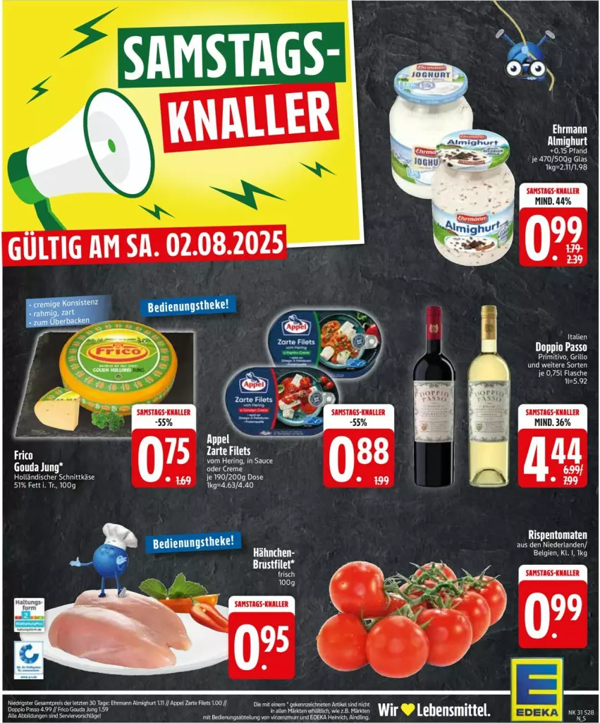 Aktueller Prospekt Edeka - Prospekte - von 28.07 bis 02.08.2025 - strona 30 - produkty: almighur, almighurt, dell, ehrmann, ehrmann almighurt, eis, flasche, grill, grillo, holländischer schnittkäse, Käse, lebensmittel, LG, primitivo, reis, schnittkäse, Ti, ZTE