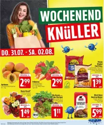 Gazetka promocyjna Edeka - Prospekte - Gazetka - ważna od 02.08 do 02.08.2025 - strona 28 - produkty: aprikose, aprikosen, beere, beeren, beutel, bio, burger, cola, eis, erdbeere, erdbeeren, gin, Golden Longs, mccain, reis, rosen, rucola, salat, Schal, Schale, steak, Ti, ZTE
