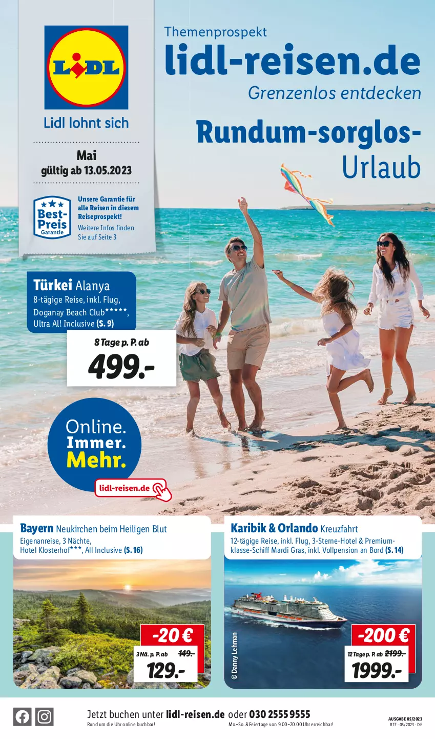 Aktueller Prospekt Lidl - Themenflyer Mai 2023 - von 12.05 bis 15.06.2023 - strona 1 - produkty: buch, decke, eier, eis, reis, Ti, uhr