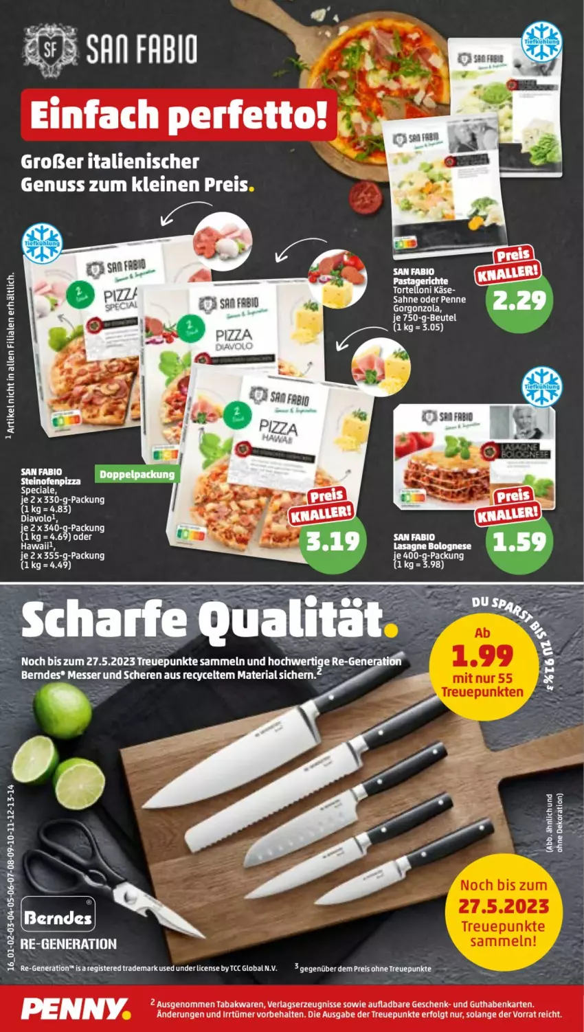 Aktueller Prospekt Penny - Prospekte - von 08.05 bis 13.05.2023 - strona 16 - produkty: bio, eis, gorgonzola, guthabenkarte, Käse, leine, LG, nuss, penne, reis, sahne, Ti, torte