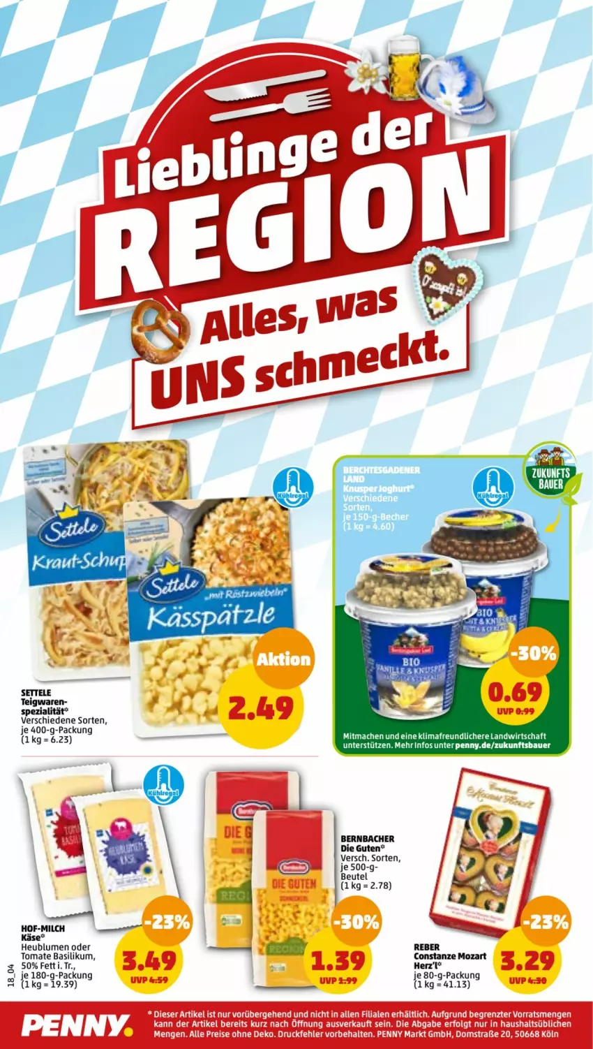 Aktueller Prospekt Penny - Prospekte - von 08.05 bis 13.05.2023 - strona 20 - produkty: basilikum, bernbacher, blume, blumen, eis, erde, gelee, Heu, Käse, LG, mac, milch, reis, settele, Spezi, tee, teigwaren, Ti, tomate