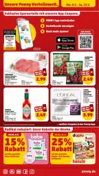 Gazetka promocyjna Penny - Prospekte - Gazetka - ważna od 13.05 do 13.05.2023 - strona 17 - produkty: anti-falten experte, auto, beutel, erde, flasche, früchte, loreal, minutensteaks, sauce, schwein, schweine, steak, steaks, tabasco, Tagespflege, Ti, tisch, wein, weine